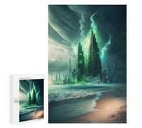 Jigsaw for Teenagerss1000 PCS Enchanted Coastal Metropolis -1 Puzzles for Adults Hands-on Game Enhance Memory Unique Birthday And Gifts 1000 PCS