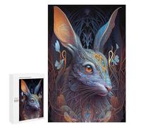 Jigsaw for Teenagerss1000 PCS Enchanted Rabbit Portrait Puzzles for Adults Relaxing Games Wall Decoration Unique Birthday And Gifts 1000 PCS