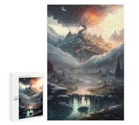 Jigsaw for Teenagerss1000 PCS Enchanted Winter Landscape Puzzles for Adults Relaxing Games Wall Decoration Unique Birthday And Gifts 1000 PCS