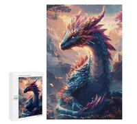 Jigsaw for Teenagerss1000 PCS Fantasy Dragon Colorful Puzzle for Adults Fun Games Difficult Challenge Deal As Gifts for The Whole Family 1000 PCS