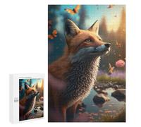 Jigsaw for Teenagerss1000 PCS Fox Butterfly Magic Adult Puzzles Relaxing Games Difficult Challenge Unique Birthday And Gifts 1000 PCS