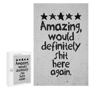 Jigsaw for Teenagerss1000 PCS Funny Bathroom Reviews Adult Puzzles Relaxing Games Difficult Challenge Unique Birthday And Gifts 1000 PCS