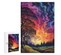 Jigsaw for Teenagerss1000 PCS Galactic Forest Pathway Adult Puzzles Relaxing Games Difficult Challenge Unique Birthday And Gifts 1000 PCS