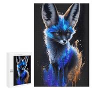 Jigsaw for Teenagerss1000 PCS Galactic Fox Portrait -2 Adult Puzzles Relaxing Games Difficult Challenge Unique Birthday And Gifts 1000 PCS