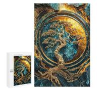 Jigsaw for Teenagerss1000 PCS Golden Tree of Serenity Puzzles for Adults Relaxing Games Wall Decoration Unique Birthday And Gifts 1000 PCS
