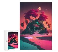 Jigsaw for Teenagerss1000 PCS Island Retreat at Sunset Adult Puzzles Relaxing Games Difficult Challenge Unique Birthday And Gifts 1000 PCS