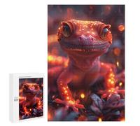 Jigsaw for Teenagerss1000 PCS Leopard Gecko Animal Puzzle for Adults Fun Games Difficult Challenge Deal As Gifts for The Whole Family 1000 PCS