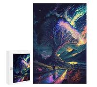 Jigsaw for Teenagerss1000 PCS Magical Pathway to The Cosmic Tree Puzzles for Adults Relaxing Games Wall Decoration Unique Birthday And Gifts 1000 PCS