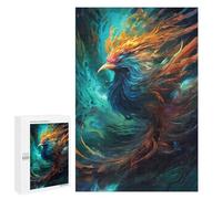 Jigsaw for Teenagerss1000 PCS Phoenix Rise Artistic Firebird -1 Puzzles for Adults Relaxing Games Wall Decoration Unique Birthday And Gifts 1000 PCS