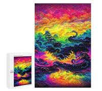 Jigsaw for Teenagerss1000 PCS Rainbow Clouds in Paradise -1 Puzzles for Adults Relaxing Games Wall Decoration Unique Birthday And Gifts 1000 PCS