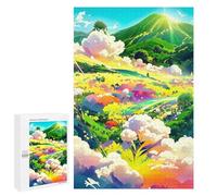 Jigsaw for Teenagerss1000 PCS Rainbow Fields of Dreams Puzzles for Adults Hands-on Game Enhance Memory Unique Birthday And Gifts 1000 PCS