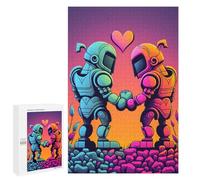 Jigsaw for Teenagerss1000 PCS Robotic Romance A Love Story Puzzles for Adults Hands-on Game Enhance Memory Unique Birthday And Gifts 1000 PCS