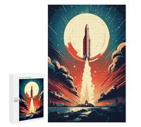 Jigsaw for Teenagerss1000 PCS Rocket Liftoff Puzzle for Adults Fun Games Difficult Challenge Deal As Gifts for The Whole Family 1000 PCS