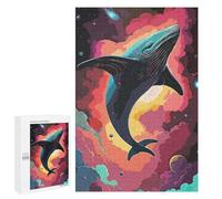 Jigsaw for Teenagerss1000 PCS Space Shark Puzzle for Adults Fun Games Difficult Challenge Deal As Gifts for The Whole Family 1000 PCS