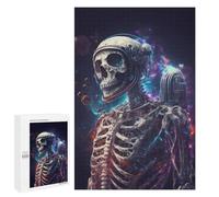 Jigsaw for Teenagerss1000 PCS Space Skeleton with Helmet Puzzles for Adults Relaxing Games Wall Decoration Unique Birthday And Gifts 1000 PCS