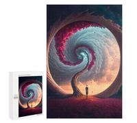 Jigsaw for Teenagerss1000 PCS Spiral Portal Puzzles for Adults Relaxing Games Wall Decoration Unique Birthday And Gifts 1000 PCS