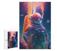 Jigsaw for Teenagerss1000 PCS Underwater Astronaut -2 Puzzles for Adults Relaxing Games Wall Decoration Unique Birthday And Gifts 1000 PCS