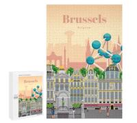 Jigsaw for Teenagerss1000 PCS Visit Brussels Puzzle for Adults Fun Games Difficult Challenge Deal As Gifts for The Whole Family 1000 PCS