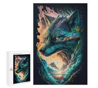 Jigsaw for Teenagerss1000 PCS Whimsical Wolf Portrait -1 Puzzles for Adults Hands-on Game Enhance Memory Unique Birthday And Gifts 1000 PCS