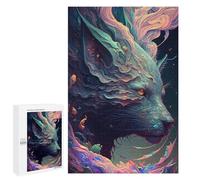 Jigsaw for Teenagerss1000 PCS Whimsical Wolf Portrait Puzzles for Adults Relaxing Games Wall Decoration Unique Birthday And Gifts 1000 PCS