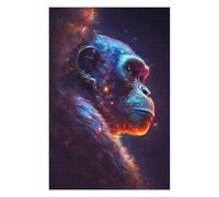 Jigsaw for Teenagerss1000pcs(75x50cm) Galactic Chimpanzee Portrait Adult Jigsaw Puzzle Brain Teaser Game Birthday Present Stress Reduction Gifts 1000pcs(75x50cm)