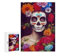 Jigsaw for Teenagerss300 PCS 27 Sugar Scull Puzzles for Adults Relaxing Games Wall Decoration Unique Birthday And Gifts 300 PCS