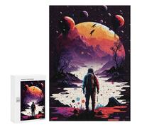 Jigsaw for Teenagerss300 PCS Astronaut's Cosmic Journey Adult Puzzles Relaxing Games Difficult Challenge Unique Birthday And Gifts 300 PCS