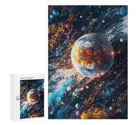 Jigsaw for Teenagerss300 PCS Colorful Cosmic Earth Puzzles for Adults Relaxing Games Wall Decoration Unique Birthday And Gifts 300 PCS