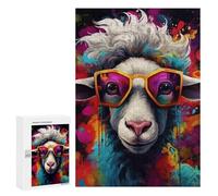 Jigsaw for Teenagerss300 PCS Colorful Sheep Portrait Puzzles for Adults Relaxing Games Wall Decoration Unique Birthday And Gifts 300 PCS