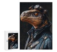 Jigsaw for Teenagerss300 PCS Cool Steampunk Dinosaur Puzzle for Adults Fun Games Difficult Challenge Deal As Gifts for The Whole Family 300 PCS