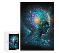 Jigsaw for Teenagerss300 PCS Cosmic Mind Profile Puzzles for Adults Relaxing Games Wall Decoration Unique Birthday And Gifts 300 PCS