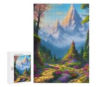 Jigsaw for Teenagerss300 PCS Enchanted Garden Path Adult Puzzles Relaxing Games Difficult Challenge Unique Birthday And Gifts 300 PCS