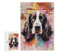 Jigsaw for Teenagerss300 PCS English Springer Spaniel Puzzles for Adults Relaxing Games Wall Decoration Unique Birthday And Gifts 300 PCS