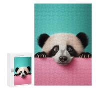 Jigsaw for Teenagerss300 PCS Funny Panda Bear Animals Puzzle for Adults Fun Games Difficult Challenge Deal As Gifts for The Whole Family 300 PCS