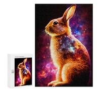 Jigsaw for Teenagerss300 PCS Galactic Bunny Majesty Puzzles for Adults Hands-on Game Enhance Memory Unique Birthday And Gifts 300 PCS