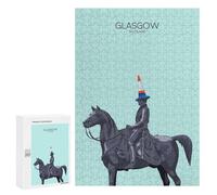 Jigsaw for Teenagerss300 PCS Glasgow City Snippet Puzzle for Adults Fun Games Difficult Challenge Deal As Gifts for The Whole Family 300 PCS