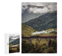 Jigsaw for Teenagerss300 PCS Glenfinnan Potter Bridge Puzzle for Adults Fun Games Difficult Challenge Deal As Gifts for The Whole Family 300 PCS