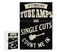 Jigsaw for Teenagerss300 PCS Guitar Single Cut Music Puzzle for Adults Fun Games Difficult Challenge Deal As Gifts for The Whole Family 300 PCS