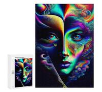 Jigsaw for Teenagerss300 PCS Lady Surreal 06 Puzzle for Adults Fun Games Difficult Challenge Deal As Gifts for The Whole Family 300 PCS
