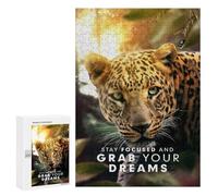 Jigsaw for Teenagerss300 PCS Leopard Dreams Motivation Puzzles for Adults Hands-on Game Enhance Memory Unique Birthday And Gifts 300 PCS