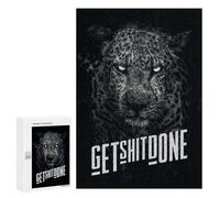 Jigsaw for Teenagerss300 PCS Leopard Power Motivation Puzzles for Adults Hands-on Game Enhance Memory Unique Birthday And Gifts 300 PCS