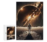 Jigsaw for Teenagerss300 PCS Moonlit Astronaut's Journey Adult Puzzles Relaxing Games Difficult Challenge Unique Birthday And Gifts 300 PCS