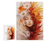 Jigsaw for Teenagerss300 PCS Mystic Feathered Beauty Puzzle for Adults Fun Games Difficult Challenge Deal As Gifts for The Whole Family 300 PCS