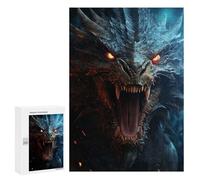 Jigsaw for Teenagerss300 PCS Mystical Screaming Dragon Puzzle for Adults Fun Games Difficult Challenge Deal As Gifts for The Whole Family 300 PCS