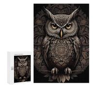 Jigsaw for Teenagerss300 PCS Ornate Owl Artwork Adult Puzzles Relaxing Games Difficult Challenge Unique Birthday And Gifts 300 PCS