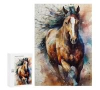 Jigsaw for Teenagerss300 PCS Painted Horse Majesty -1 Puzzles for Adults Relaxing Games Wall Decoration Unique Birthday And Gifts 300 PCS