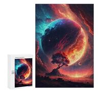 Jigsaw for Teenagerss300 PCS Planetary Harmony A Cosmic Dance of Colors Puzzles for Adults Hands-on Game Enhance Memory Unique Birthday And Gifts 300 PCS