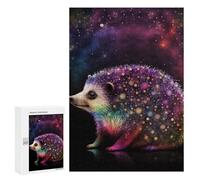 Jigsaw for Teenagerss300 PCS Rainbow Hedgehog in Space Puzzles for Adults Hands-on Game Enhance Memory Unique Birthday And Gifts 300 PCS