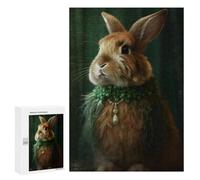 Jigsaw for Teenagerss300 PCS Royal Bunny Portrait-3 Puzzles for Adults Relaxing Games Wall Decoration Unique Birthday And Gifts 300 PCS