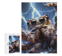 Jigsaw for Teenagerss300 PCS Spider Lightning Adult Puzzles Relaxing Games Difficult Challenge Unique Birthday And Gifts 300 PCS